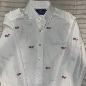 Vineyard vines American flag Murray shirt XS